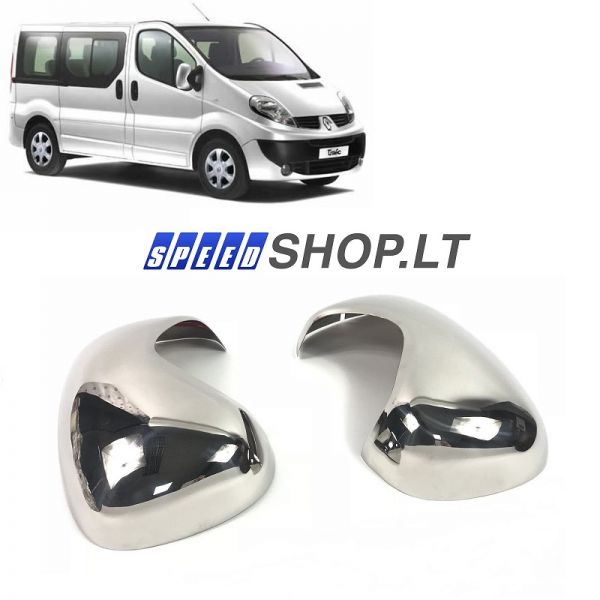 Primastar Vivaro Trafic chromuoti veidrodėlių gaubtai
